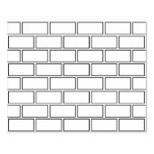 Ziegelmauer Briefmarke Gummistempel (Prägung)