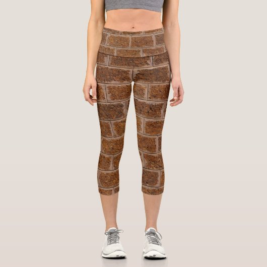 Ziegelmauer Capri Leggings (Vorderseite)