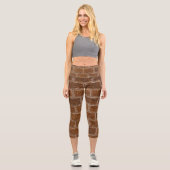 Ziegelmauer Capri Leggings (Vorderseite)