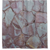 Ziegelmauer Duschvorhang (Vorderseite)