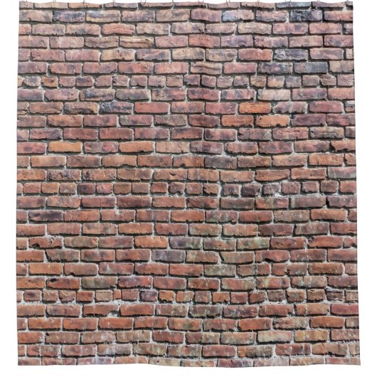 Ziegelmauer Duschvorhang (Vorderseite)