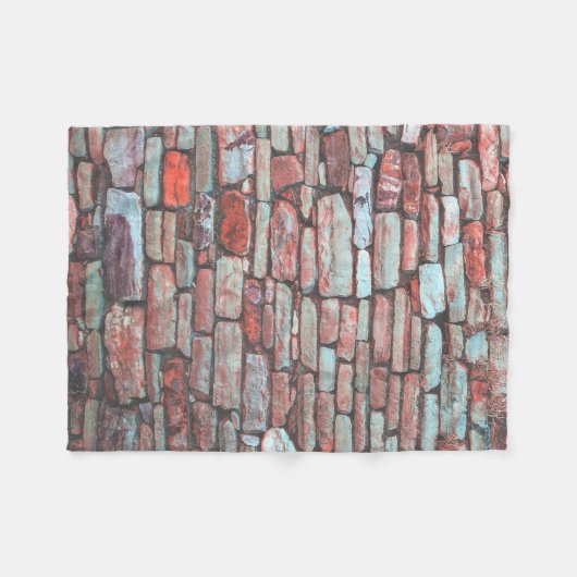 Ziegelmauer Fleecedecke (Vorderseite (Horizontal))