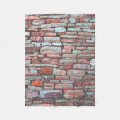 Ziegelmauer Fleecedecke (Vorderseite)
