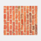 Ziegelmauer Fleecedecke (Vorderseite (Horizontal))