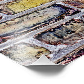 Ziegelmauer Fotodruck (Ecke)