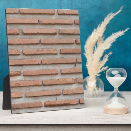 Ziegelmauer Fotoplatte (Seite)