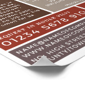 Ziegelmauer, Gebäude, Baufirma, Werbung Poster (Ecke)