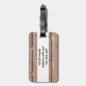 Ziegelmauer Gepäckanhänger (Rückseite vertikal)