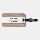 Ziegelmauer Gepäckanhänger (Rückseite horizontal)