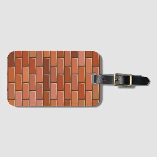 Ziegelmauer Gepäckanhänger (Vorderseite (Horizontal))