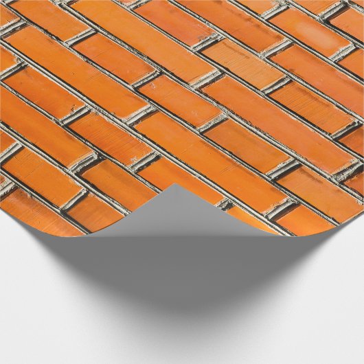 Ziegelmauer Geschenkpapier (Ecke)