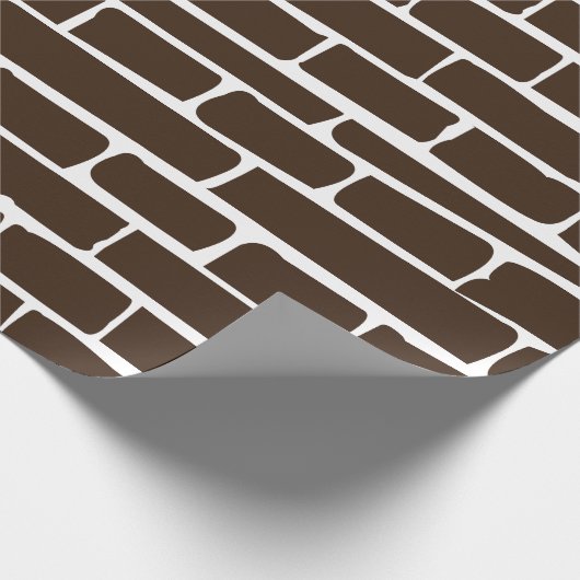 Ziegelmauer Geschenkpapier (Ecke)