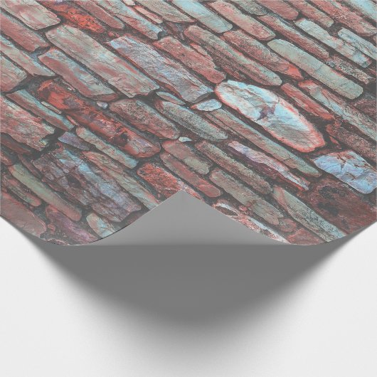 Ziegelmauer Geschenkpapier (Ecke)