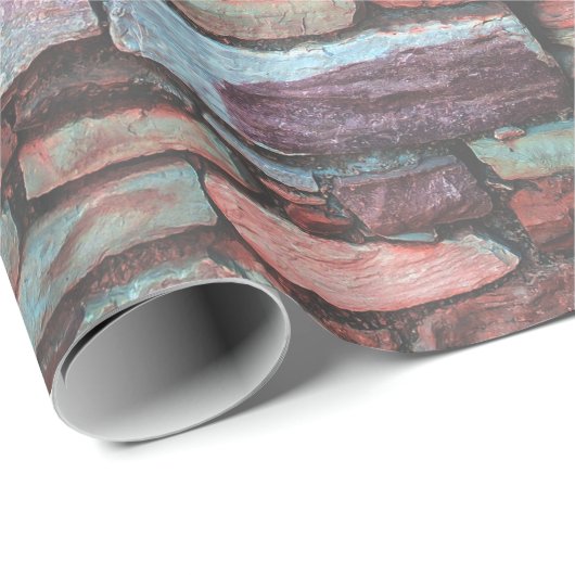 Ziegelmauer Geschenkpapier (Rolleneckpunkt)