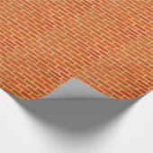 Ziegelmauer Geschenkpapier (Ecke)