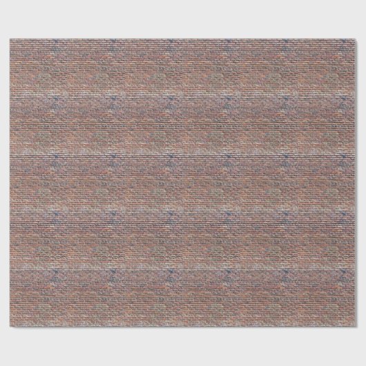 Ziegelmauer Geschenkpapier (Flach)