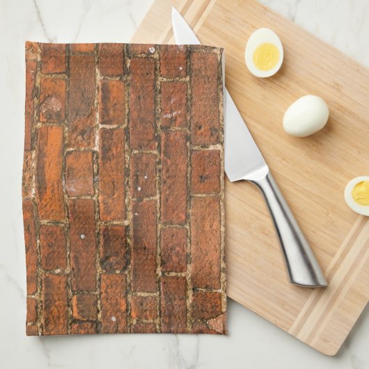 Ziegelmauer Geschirrtuch (Viertel Falte)