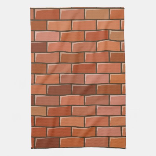 Ziegelmauer Geschirrtuch (Vertikal)