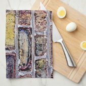 Ziegelmauer Geschirrtuch (Viertel Falte)