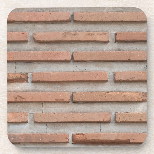 Ziegelmauer Getränkeuntersetzer (Vorderseite)
