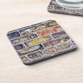 Ziegelmauer Getränkeuntersetzer (Linke Seite)