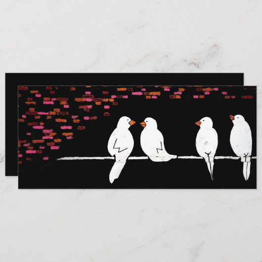 Ziegelmauer: Graffiti-Mauer Einladung (Vorne/Hinten)