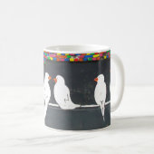 Ziegelmauer: Graffiti-Mauer Kaffeetasse (VorderseiteRechts)