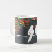 Ziegelmauer: Graffiti-Mauer Kaffeetasse (Vorderseite Links)