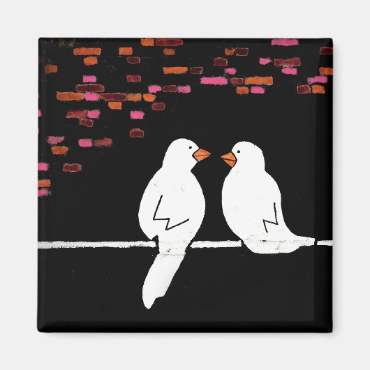 Ziegelmauer: Graffiti-Mauer Magnet (Vorne)