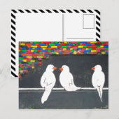 Ziegelmauer: Graffiti-Mauer Postkarte (Vorne/Hinten)