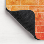Ziegelmauer in Orange und Gelb Mousepad (Ecke)
