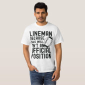 Ziegelmauer ist keine Offizielle Position Mens Foo T-Shirt (Vorne ganz)