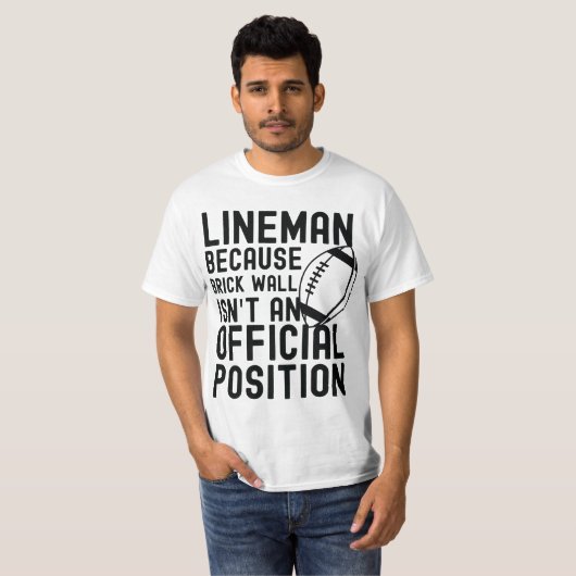 Ziegelmauer ist keine Offizielle Position Mens Foo T-Shirt (Vorne ganz)