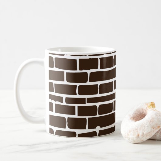 Ziegelmauer Kaffeetasse (Mit Donut)