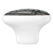 Ziegelmauer Keramikknauf (Seitenansicht)