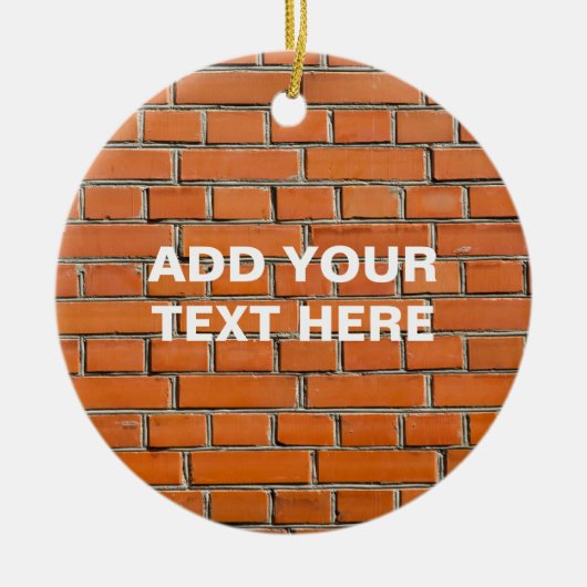 Ziegelmauer Keramikornament (Vorne)