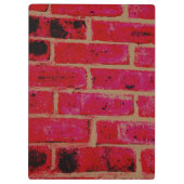 Ziegelmauer Klemmbrett (Rückseite)