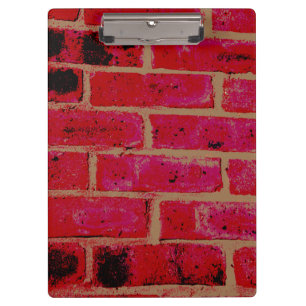 Ziegelmauer Klemmbrett