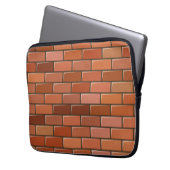 Ziegelmauer Laptopschutzhülle (Vorderseite Links)