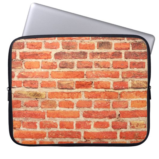 Ziegelmauer Laptopschutzhülle (Vorderseite)