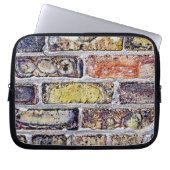 Ziegelmauer Laptopschutzhülle (Vorderseite)