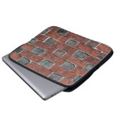 Ziegelmauer Laptopschutzhülle (Vorne Knopf)