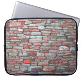 Ziegelmauer Laptopschutzhülle (Vorderseite)