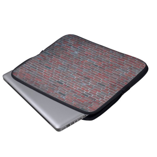 Ziegelmauer Laptopschutzhülle (Vorne Knopf)