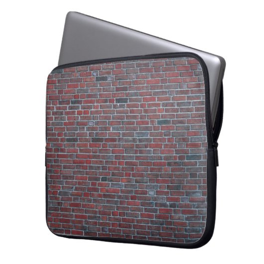 Ziegelmauer Laptopschutzhülle (Vorderseite Links)