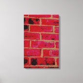Ziegelmauer Leinwanddruck (Vorderseite)