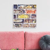 Ziegelmauer Leinwanddruck (Insitu (Wohnzimmer))