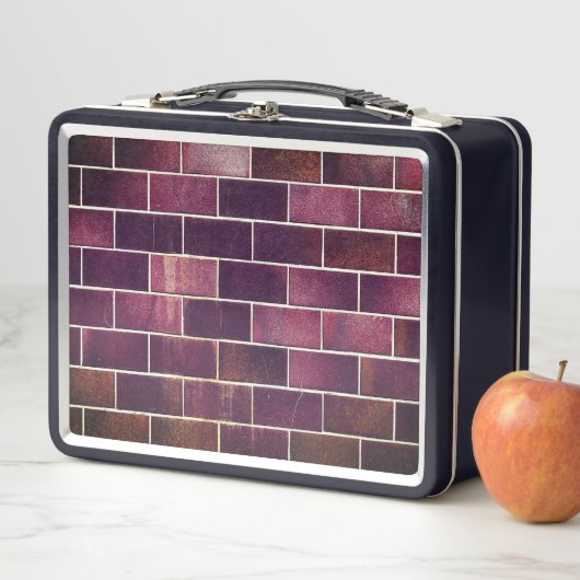 Ziegelmauer Metall Brotdose (Beispiel)