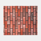 Ziegelmauer mit rotem Backstein, roter Backstein. Fleecedecke (Vorderseite (Horizontal))