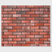Ziegelmauer mit rotem Backstein, roter Backstein. Geschenkpapier (Flach)